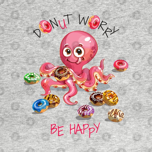 Octopus Donut Worry by Mako Design 